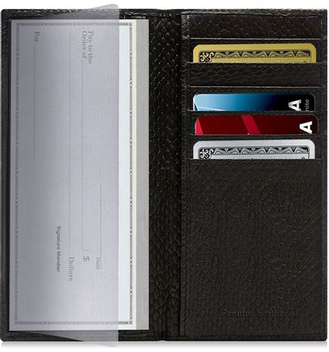 checkbook wallet with rfid protection|checkbook with card holder.